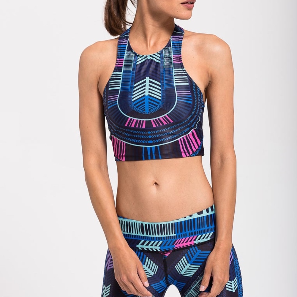 Mara Hoffman Aztec sport bra sz Small NWOT native